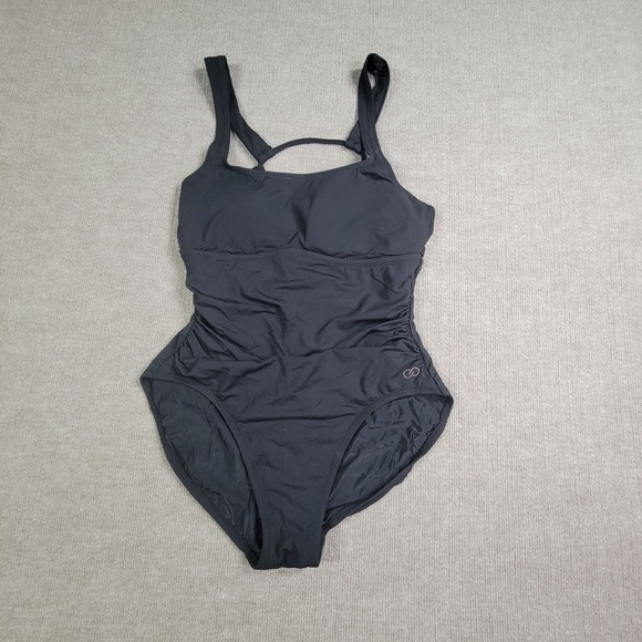 Calia Other - Calia by Carrie Underwood One Piece Swimsuit Womens 16 Black Ruched‎ Sleeveless